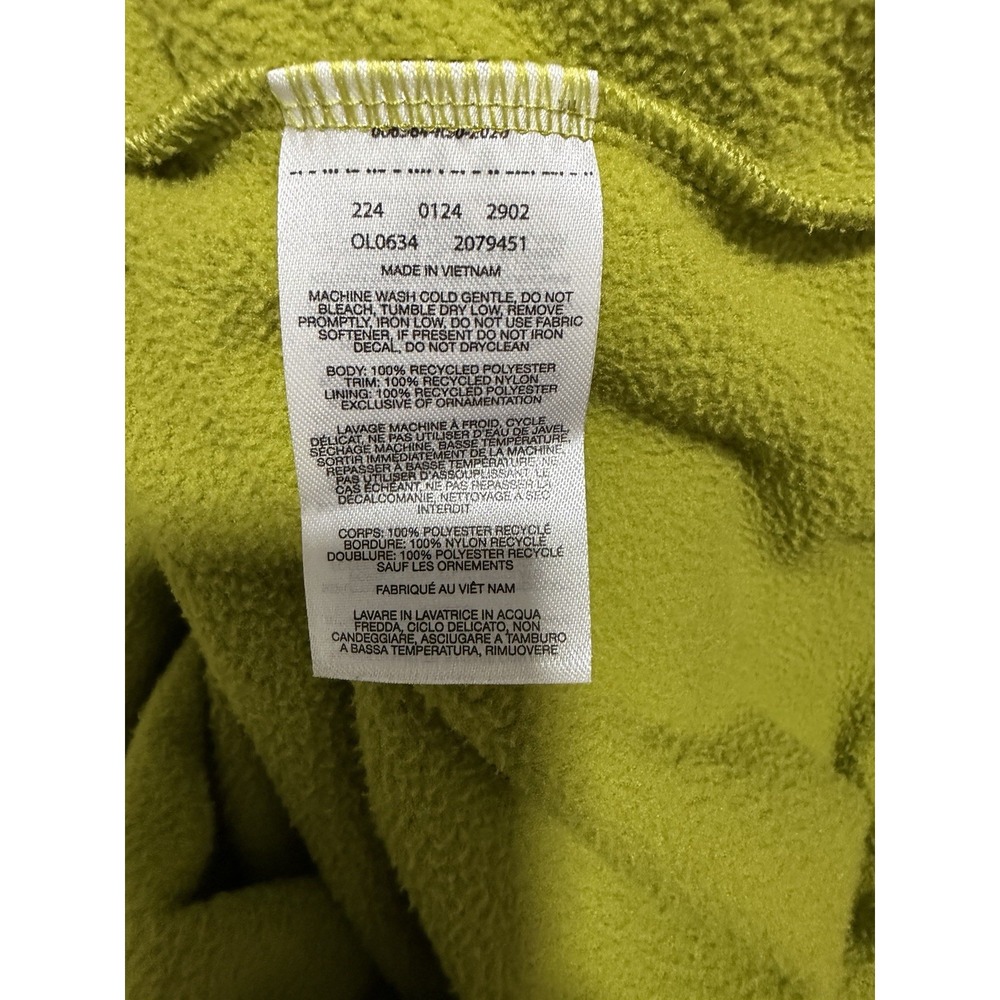 Mountain Hardwear Microchill Snap Neck Pullover Hoodie Green Women's Size Small - Picture 11 of 11